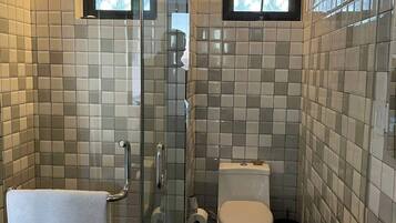Shower, hair dryer