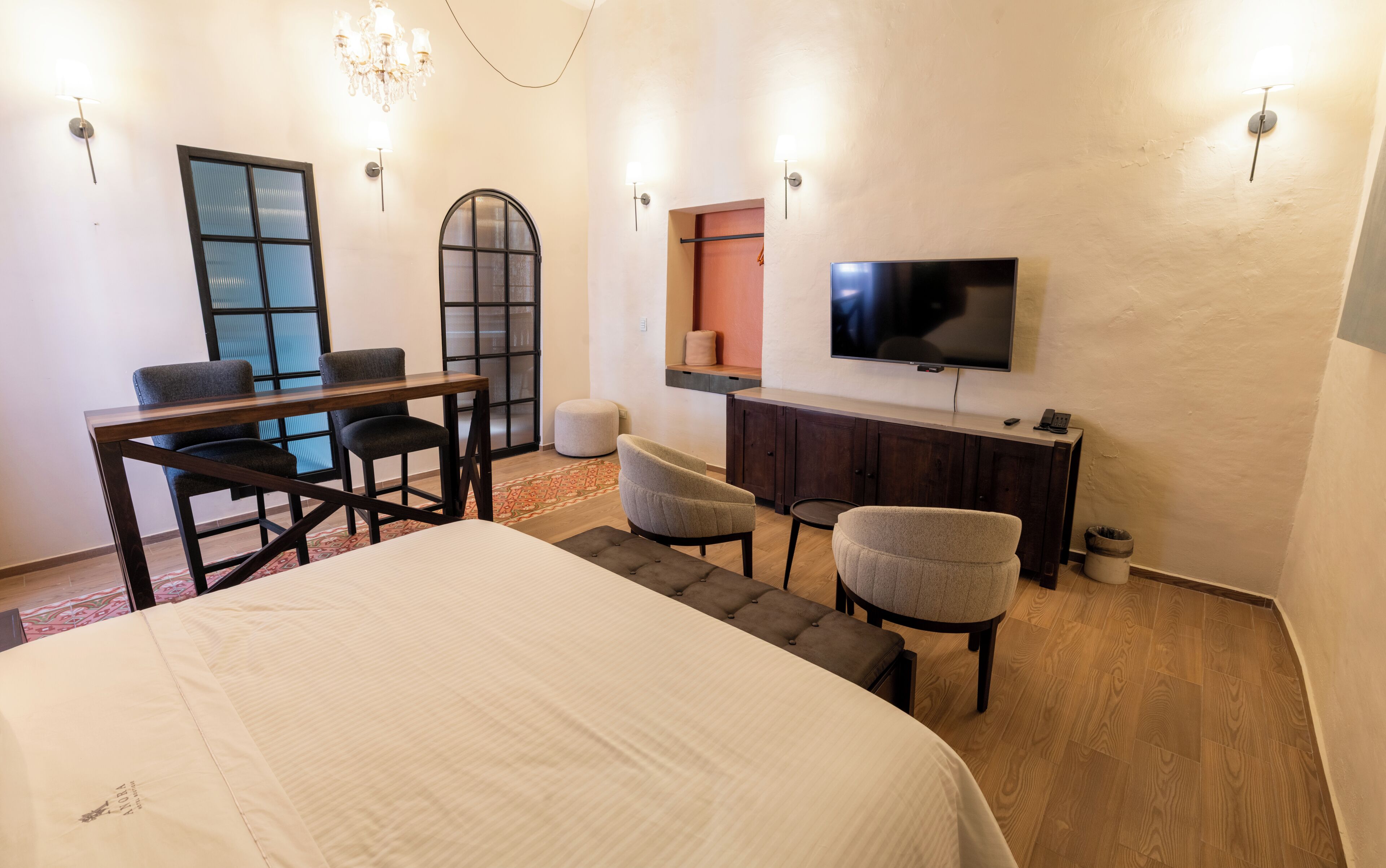 Junior Double Room, Balcony, City View | In-room safe, blackout drapes, soundproofing, iron/ironing board