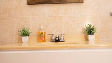 Haartrockner, Handtücher, Seife, Toilettenpapier