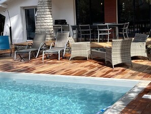 Outdoor dining - Near the lake, 3 bedroom vacation villa (HOSSEGOR)