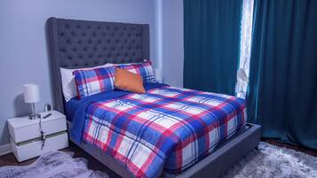 5 soverom, strykejern/-brett, wi-fi og sengetøy