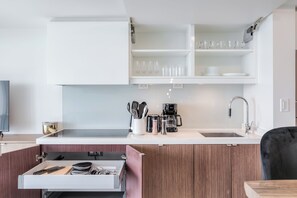 Comfort-Suite, Balkon, Seeblick | Eigene Küche | Kühlschrank, Mikrowelle, Ofen, Herdplatte