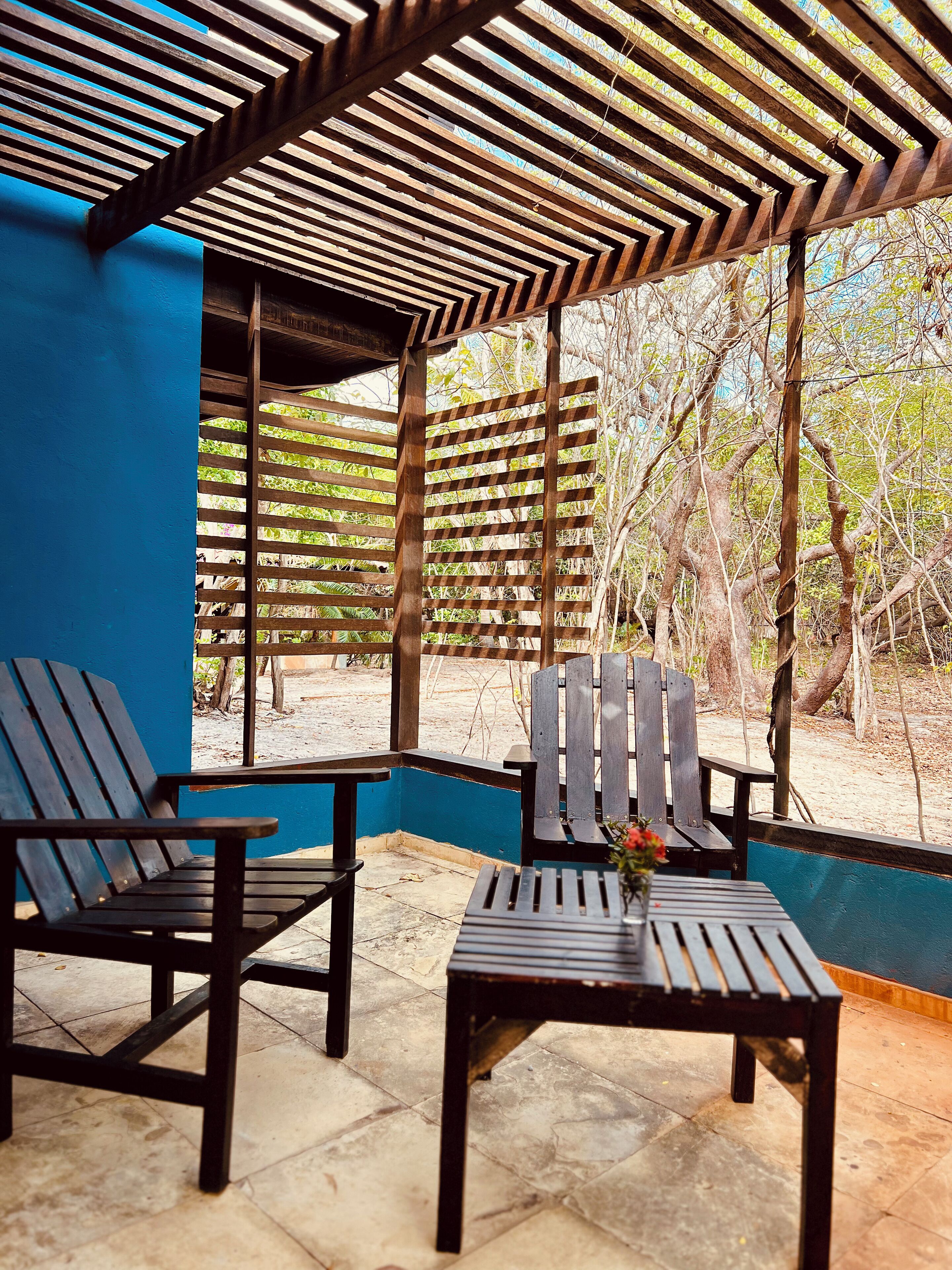 Chambre Supérieure, véranda, vue lagon | Terrasse/Patio