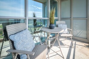 Deluxe suite, uitzicht op stad | Balkon
