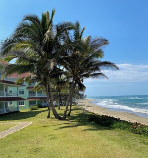 Beach - Oceanfront 2-bedroom 1st floor condo in serene Cabarete with AC & pool (Cabarete)