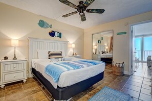 1 bedroom, iron/ironing board, free WiFi, bed sheets - Upgraded Beachfront Condo w/ Balcony & King Bed | Walk to Boardwalk (Daytona Beach)