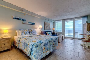 Iron/ironing board, free WiFi, bed sheets - The Ocean Calls – Beachfront Studio w/ Balcony, Queen Bed & Walkable Fun (Daytona Beach)