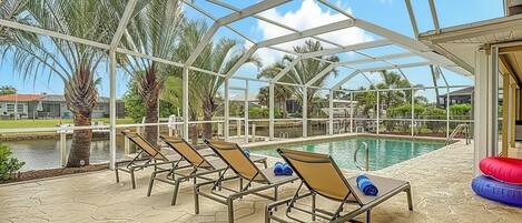 Una piscina climatizada