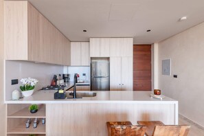 Fridge, microwave, oven, stovetop - Corasol | Contemporary Design in the Jungle (Playa del Carmen)