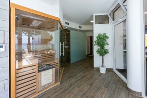 Sauna - Holiday apartment with wellness facilities and shared swimming pool (Novi Vinodolski)