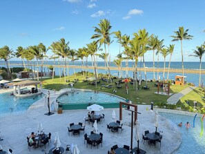 6 udendørs pools, gratis hytter, parasoller