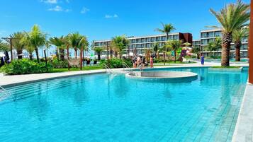 Apartamento premium, 2 quartos, acesso à piscina, frente para o mar | Vista do quarto