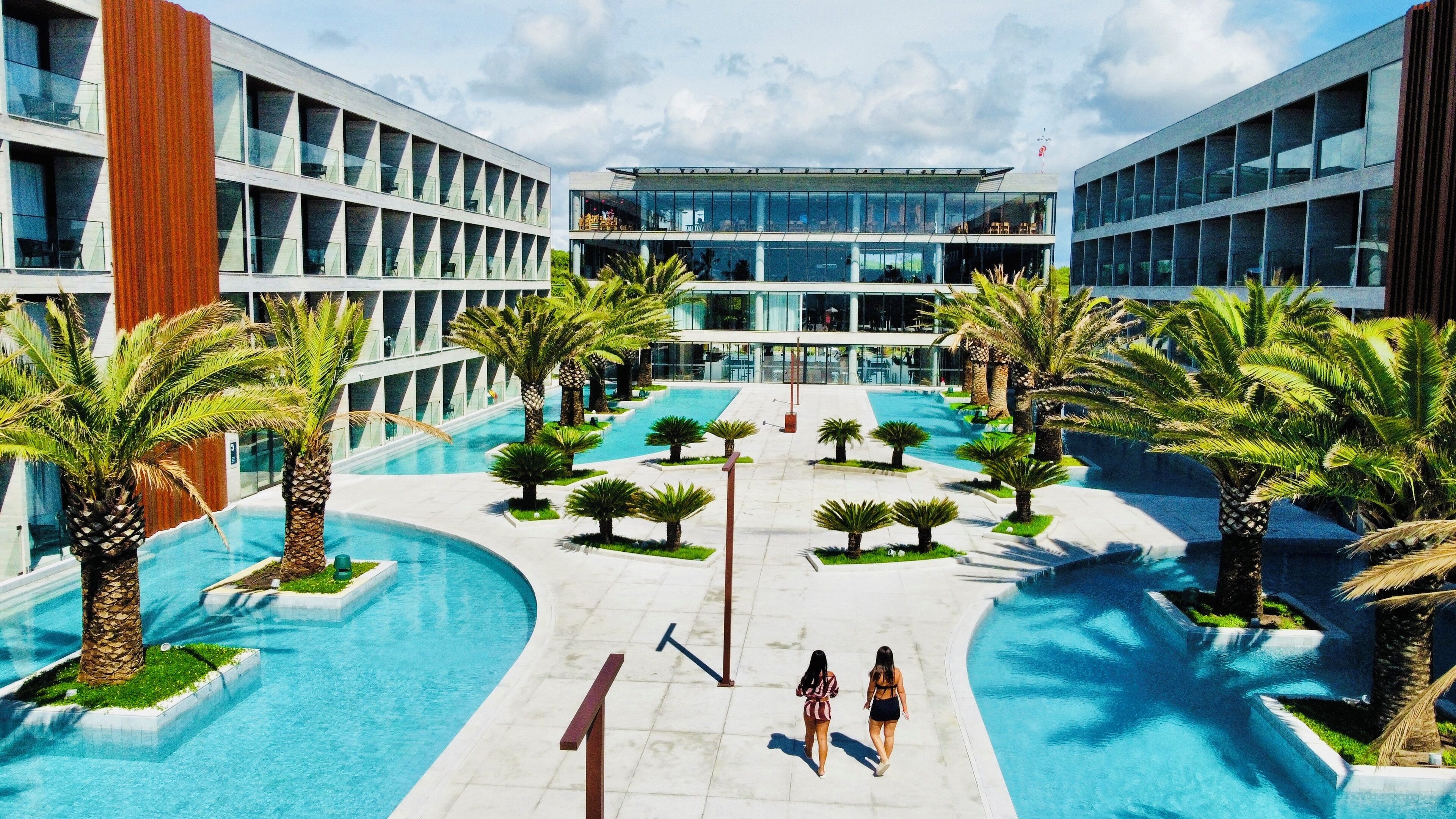 Blick von der Unterkunft