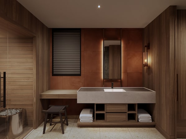 Kahden hengen junior-huone (kaksi sänkyä) | Sauna