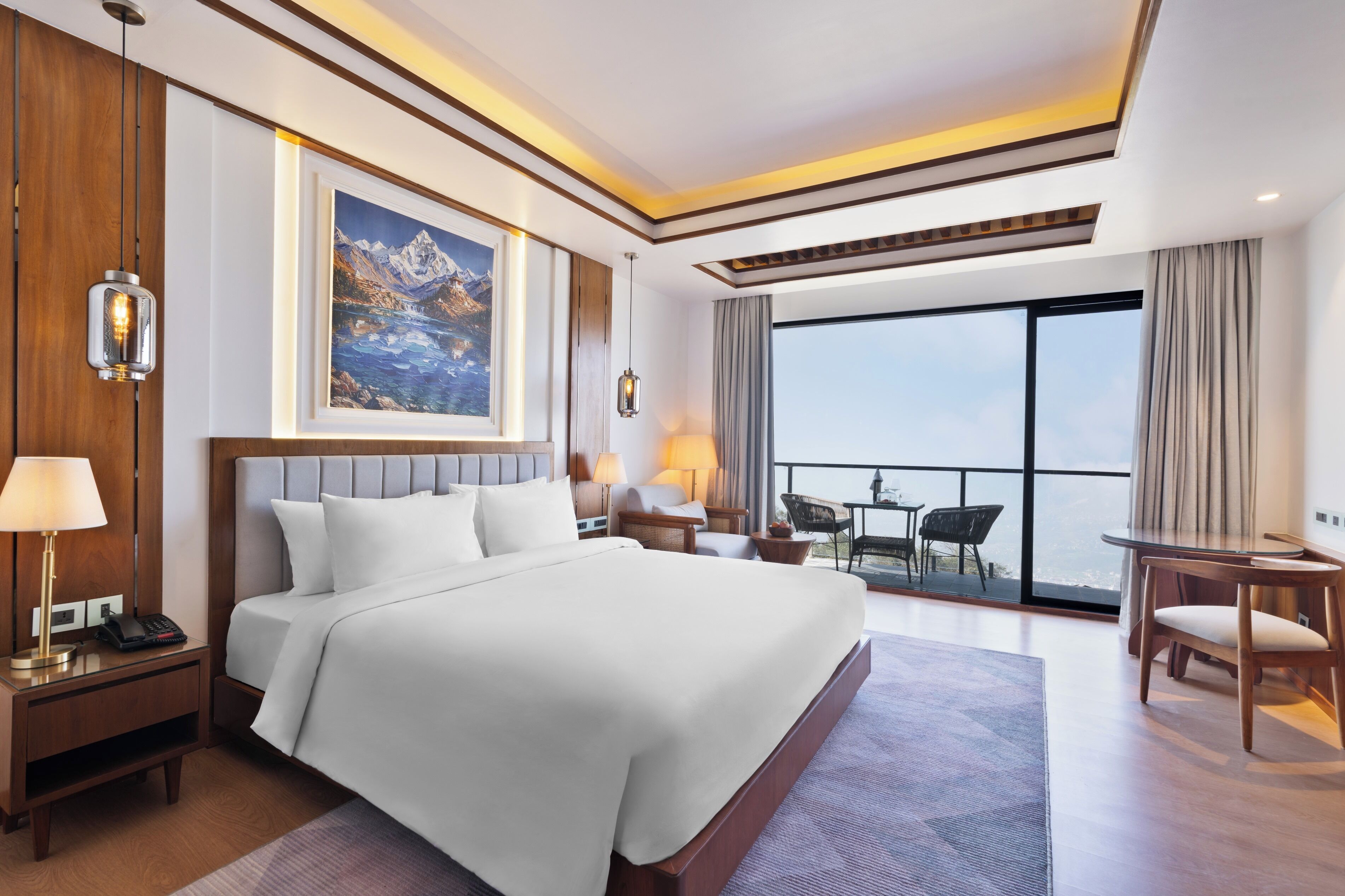 Habitación doble Premium, balcón | Ropa de cama de alta calidad, minibar y escritorio 