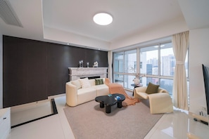 Living area - Tyms Modern 3BR Apartment Near Metro (Xuhui District,)