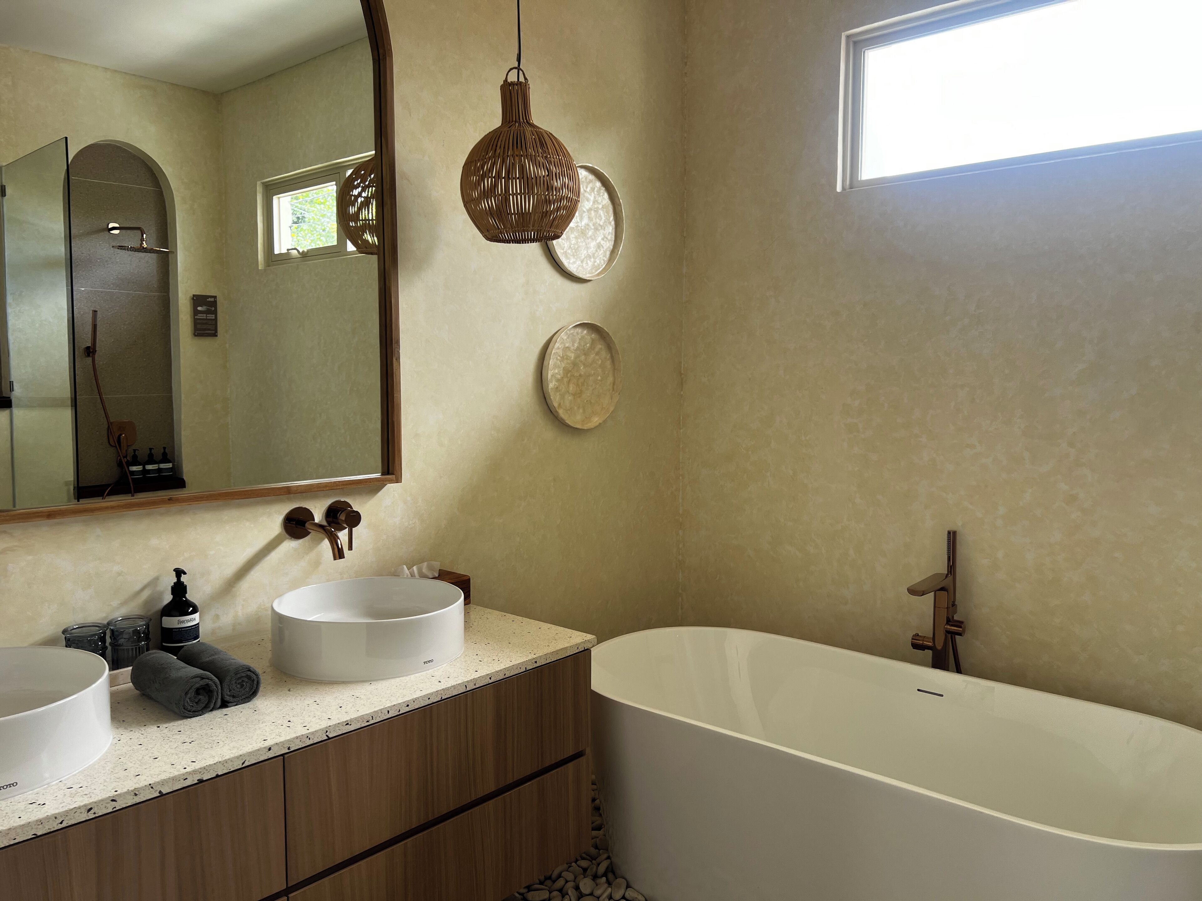 豪華別墅, 2 間臥室, 私人泳池, 泳池景 | 浴室