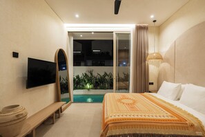 Deluxe Villa, 2 Bedrooms, Private Pool, Pool View | View from room - Villa Fresko 1 by Alfred in Bali (Pererenan)