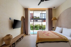 Deluxe Villa, 2 Bedrooms, Private Pool, Pool View | Premium bedding, in-room safe, iron/ironing board, free WiFi - Villa Fresko 1 by Alfred in Bali (Munggu)