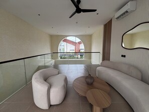 Villa – deluxe, 2 soverom, privat basseng, bassengutsikt | Innvendig