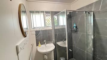 Shower, hair dryer