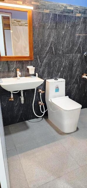 Economy Double Room, Garden View | Bathroom | Shower, free toiletries, hair dryer, bathrobes - Green star villa (Jaffna)