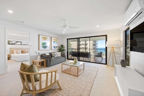 TV, offices - Coolum Beach Family Home with Ocean Views (Coolum Beach)