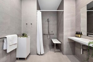 Premium Studio Suite, 1 Queen Bed, Mobility Accessible, Kitchen | Bathroom | Shower, free toiletries, hair dryer, towels - Forbes Manaa Living (Applecross)