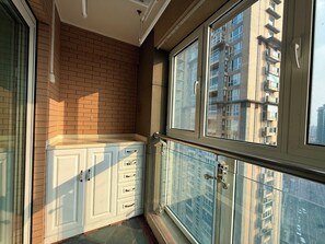 Superior Apartment, 2 Bedrooms, Balcony, City View | Interior - Tyms Changning 2BR near Zhongshan Metro (Shanghai)