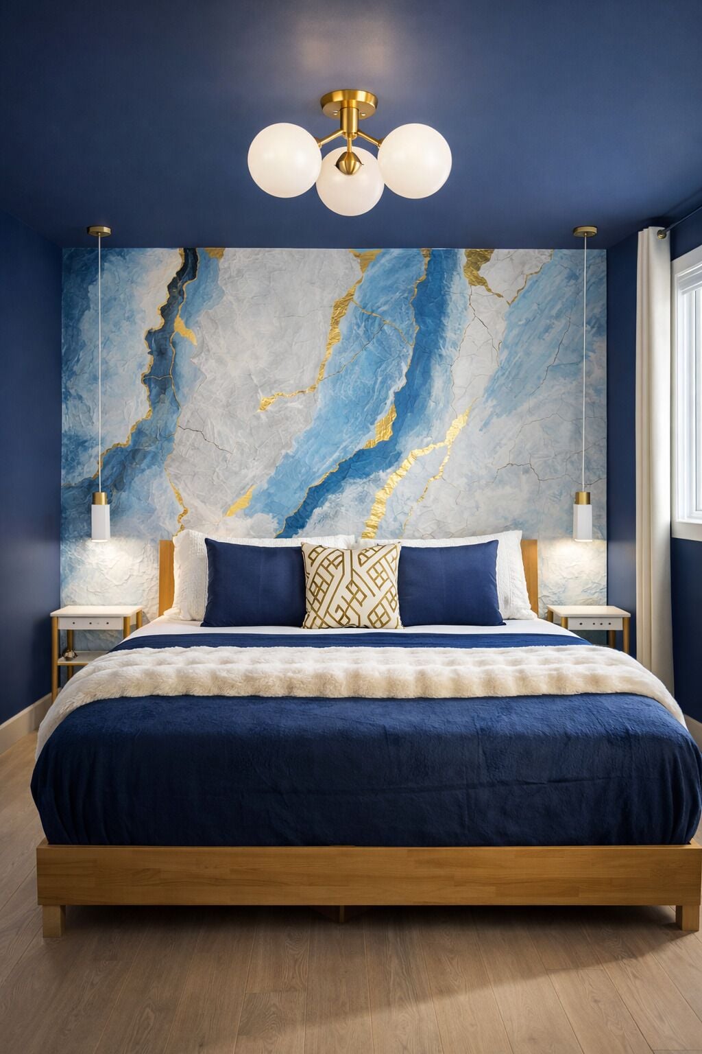 1 bedroom, desk, iron/ironing board, travel crib