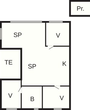 Floor plan - 4 Star Holiday Home in Hals (Hals)