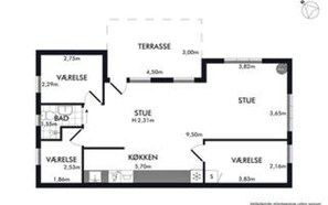 Floor plan - 4 Star Holiday Home in Hals (Hals)