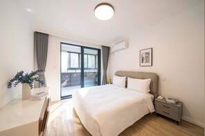 Superior Apartment, 2 Bedrooms, Balcony, City View | Desk, laptop workspace, free WiFi - Tyms Tianshan 2BR Residence near Metro (Shanghai)