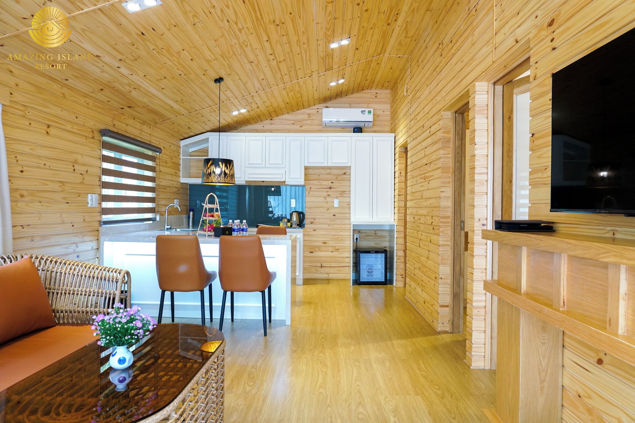 Bungalow familiare, vista lago | Interni