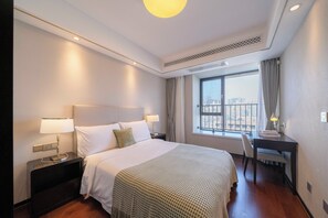 Superior Apartment, 3 Bedrooms, Balcony, City View | Desk, laptop workspace, free WiFi - Tyms Gubei Apt 3BR 2BA near Takashimaya (Shanghai)