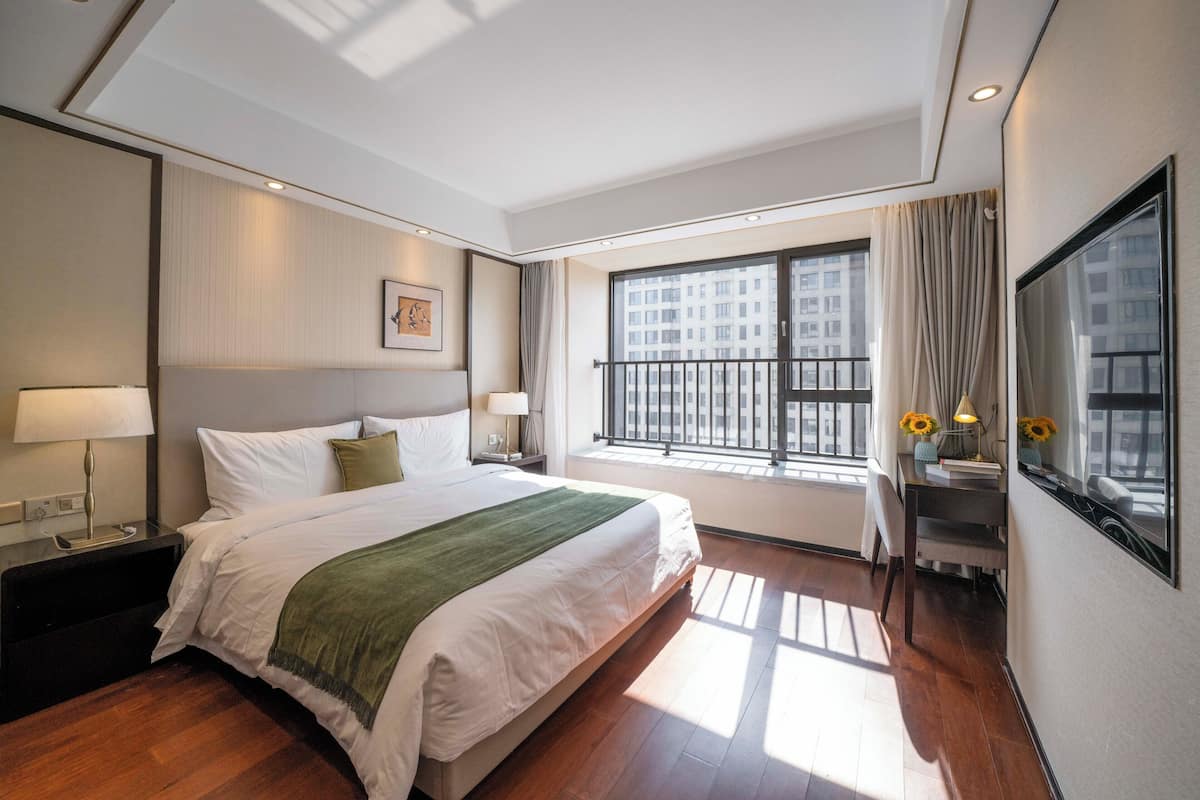 Superior Apartment, 3 Bedrooms, Balcony, City View | Desk, laptop workspace, free WiFi