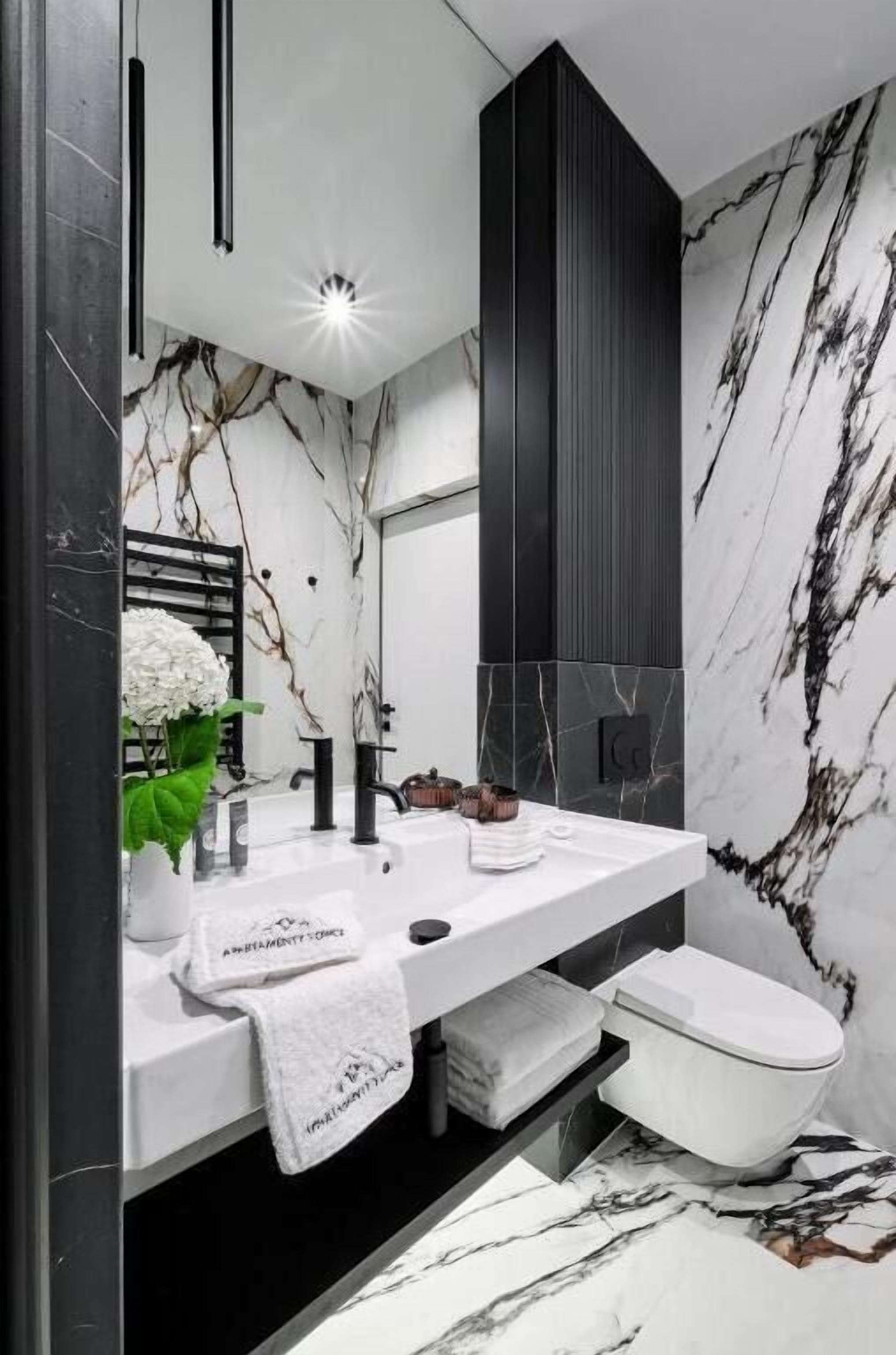 Premium appartement, uitzicht op bergen | Badkamer