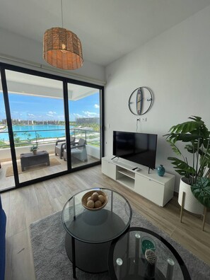 Living area - Elegant apartment in TheBeach (Punta Cana)