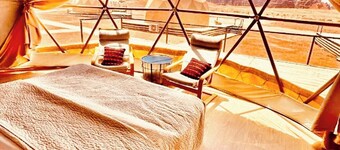 A luxurious experience under the stars of Wadi Rum ✨