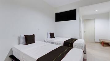 Kamar Twin Deluks | Meja kerja, kedap suara, Wi-Fi gratis, dan seprai linen