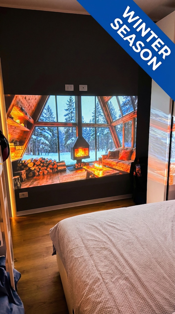 1 slaapkamer, een strijkplank/strijkijzer, wifi, beddengoed