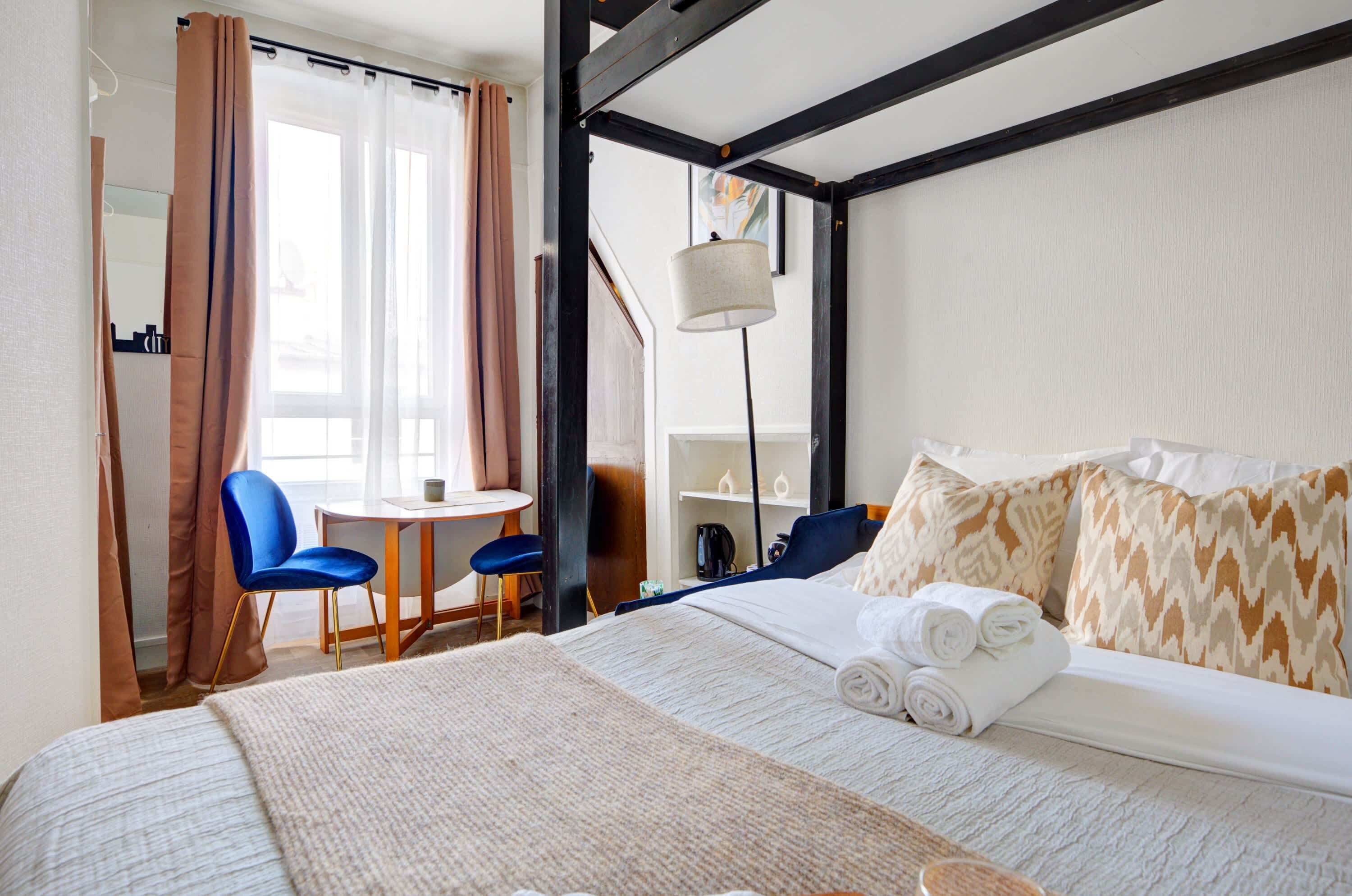 Desk, iron/ironing board, travel crib, WiFi