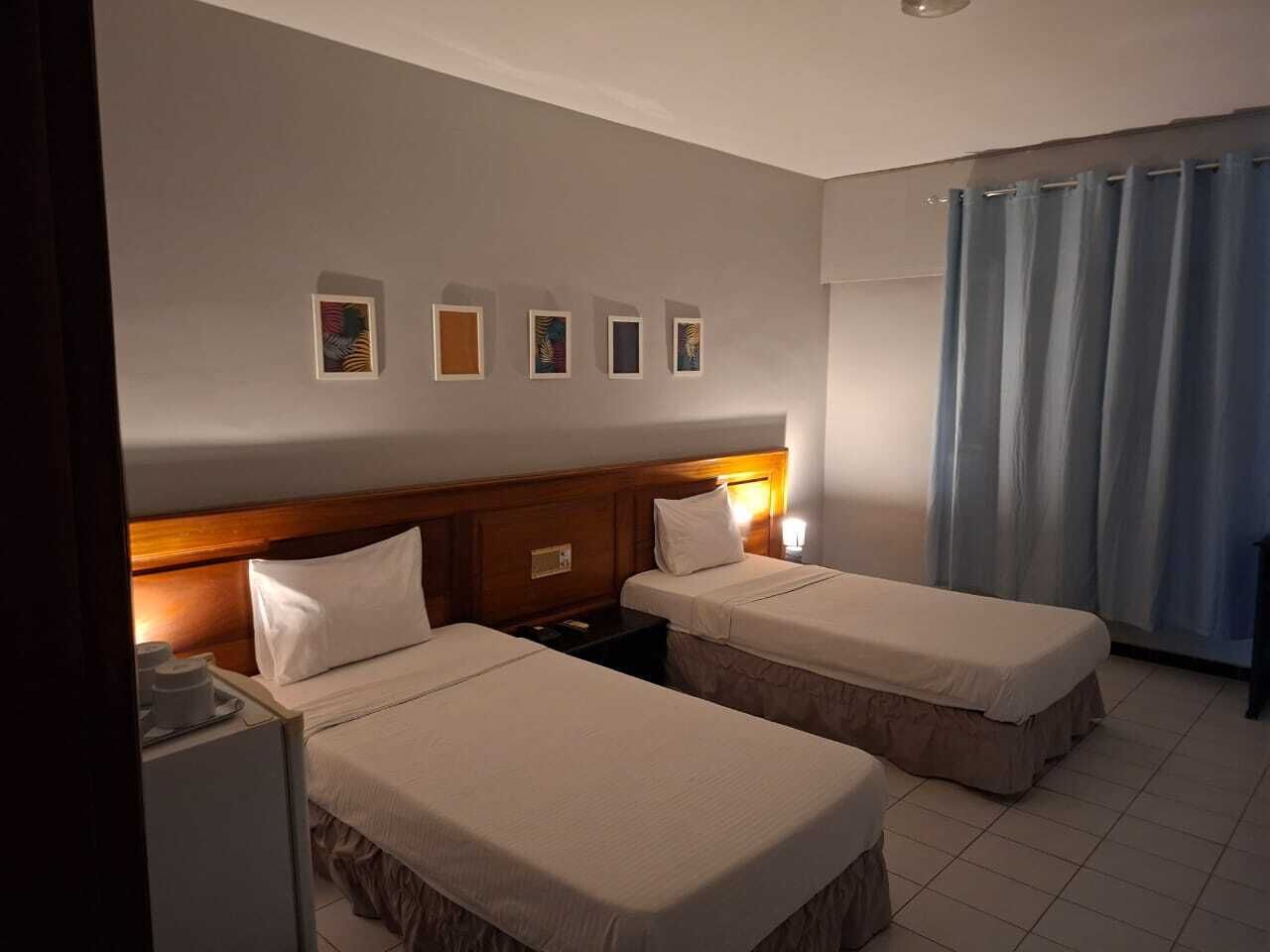 Kahden hengen classic-huone (kaksi sänkyä), parveke, kaupunkinäköala | Ilmainen Wi-Fi