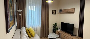 Charming 1-bedroom apartment with AC in vibrant Skopje