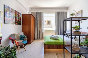 Studio, 1 Doppelbett, Küche, Stadtblick | Ausblick vom Zimmer