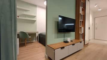 Blackout curtains, iron/ironing board, free WiFi