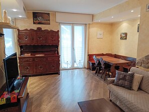 Apartment, Balcony, City View | Living area - Gran Paradis Aprica - Casa Giulia (Corteno Golgi)