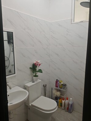 Deluxe House | Bathroom | Shower, towels, soap