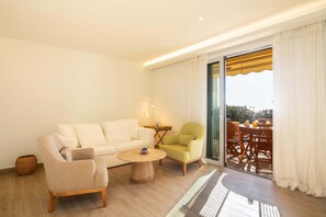 Living area - Glyfada Glow Suite Ground floor by Corfuescapes (Corfu, Ionan Island)