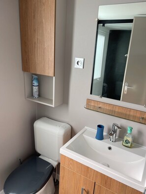Shower, hair dryer - "Panoramix" Breathtaking sea view mbh39-Le Conguel 4* (French only) (Quiberon)